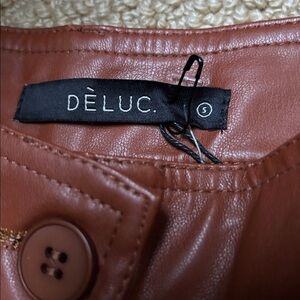 Deluc faux leather pants